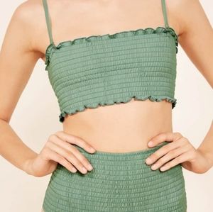 NWT Reformation Heidi Jade bikini top